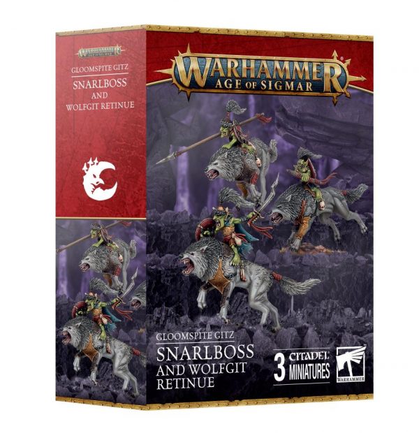 GLOOMSPITE GITZ - Snarlboss and Wolfgit Retinue